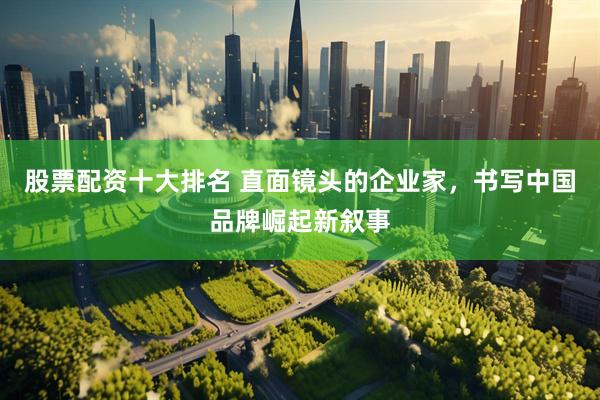 股票配资十大排名 直面镜头的企业家，书写中国品牌崛起新叙事