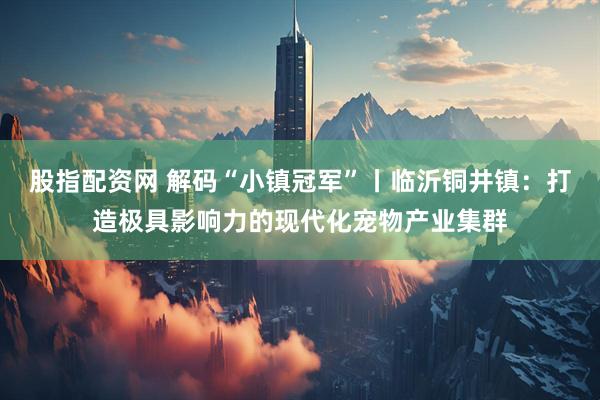股指配资网 解码“小镇冠军”丨临沂铜井镇：打造极具影响力的现代化宠物产业集群